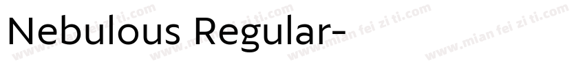 Nebulous Regular字体转换